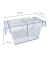 Acrylic Fish Isolation Box with Suction Cups, Aquarium Acclimation Hatchery Incubator for Baby Fishes Shrimp Clownfish and Guppy