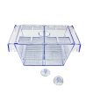 Acrylic Fish Isolation Box with Suction Cups, Aquarium Acclimation Hatchery Incubator for Baby Fishes Shrimp Clownfish and Guppy