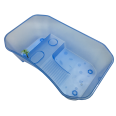 Plastic Breeding Tray Terrapin/Turtle Tank with Platform and Ramp, Blue