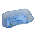 Plastic Breeding Tray Terrapin/Turtle Tank with Platform and Ramp, Blue