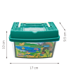 Plastic Fish Box Breeding Case with Handle Desktop Fish Bowl Portable Aquarium for Fish, Shrimp, Turtle, Small Animal