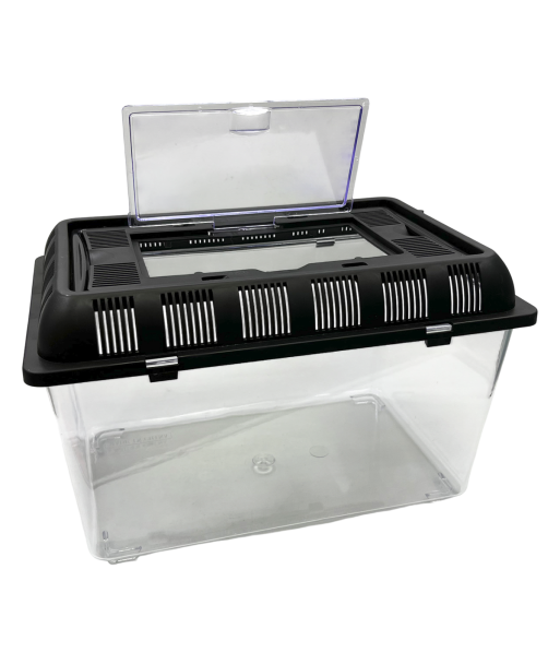 Plastic Fish Box Breeding Case with Handle Desktop Fish Bowl Portable Aquarium for Fish, Shrimp, Turtle, Small Animal