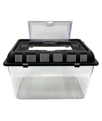 Plastic Fish Box Breeding Case with Handle Desktop Fish Bowl Portable Aquarium for Fish, Shrimp, Turtle, Small Animal