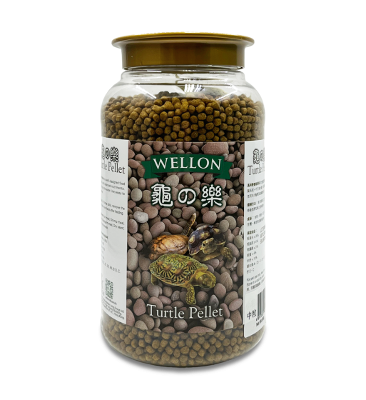Wellon 龜之樂高鈣龜飼料 M 500g