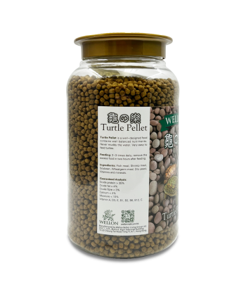 Wellon 龜之樂高鈣龜飼料 M 500g