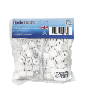 水族箱生物濾材： 燒結玻璃生物環